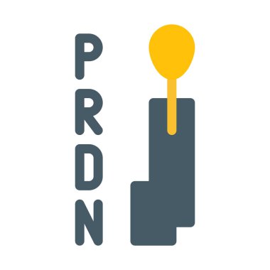 Otomatik vites kutusu mekanizması simgesi, basit vektör çizim