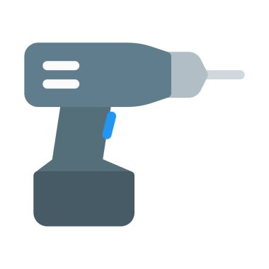 Çekiç matkap makinesi simgesini, basit vektör çizim