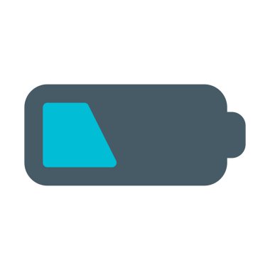 Pil düşük simgesi, basit vektör çizim