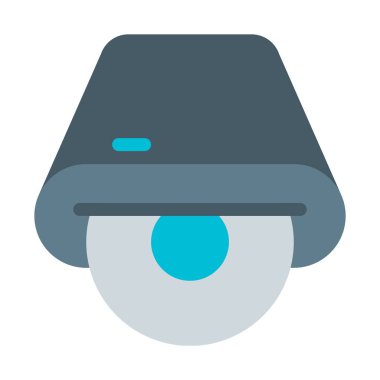 CD sürücü simgesini, basit vektör çizim