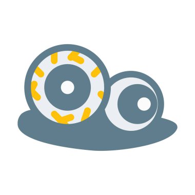 göz küresi simgesini, basit vektör çizim