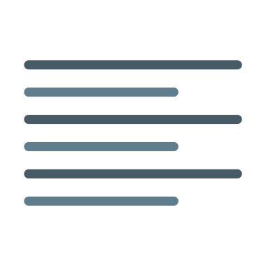 Test Sol simgesi, basit vektör çizim Hizala