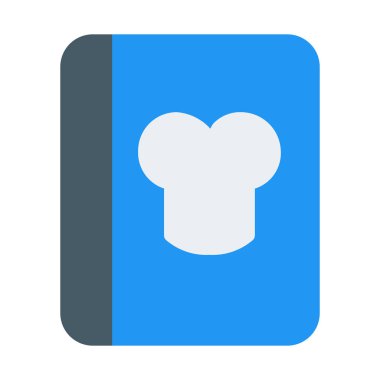 Kitabı tarifi Kılavuzu simgesi, basit vektör çizim