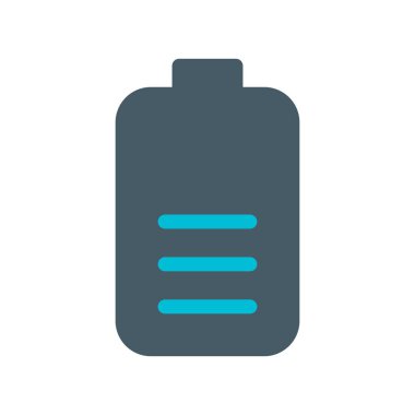 Orta pil göstergesi simgesi, basit vektör çizim