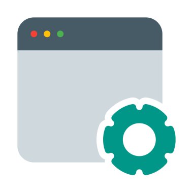 Önceden uygulama ayarları simgesi, basit vektör çizim