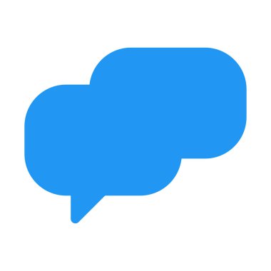 Konuşma kabarcıklar simgesini, basit vektör çizim