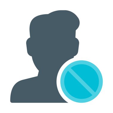 Kullanıcı simgesi, basit vektör çizim devre dışı bırakma