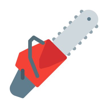 Testere kesme aracı simgesini, basit vektör çizim