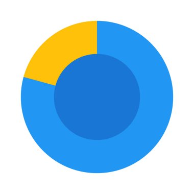 Halka grafik simgesini, basit vektör çizim
