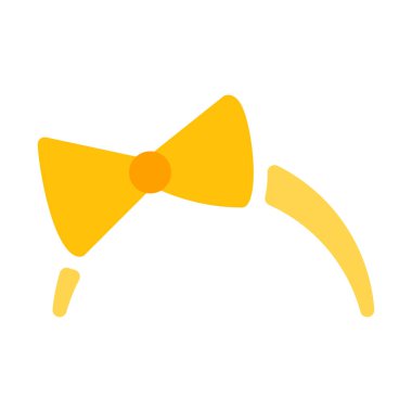 Hippi saç bandı simgesi, basit vektör çizim