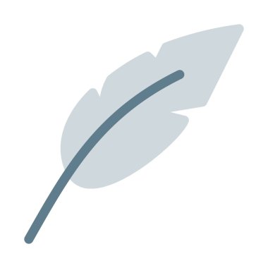 Tüy veya Quill simgesi, basit vektör çizim