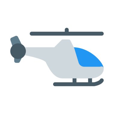 Hava nakliye helikopteri simgesi, basit vektör çizim