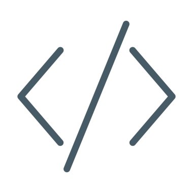 HTML kodlama işlevini simgesini, basit vektör çizim