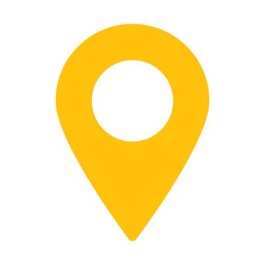 Konum simgesi, basit vektör illüstrasyonu