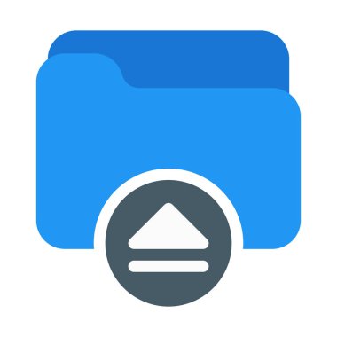 Yük veya çıkarma klasörün simgesini, basit vektör çizim