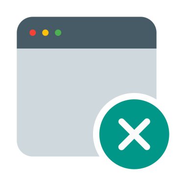 Windows hata bildirimi simgesi, basit vektör çizim