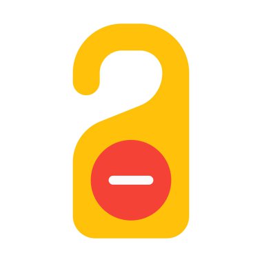 Tutmak dışarı kapı işareti simgesi, basit vektör çizim