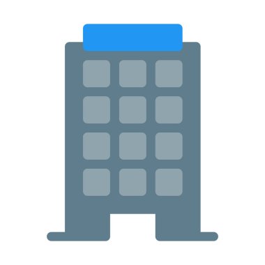 İş yeri karmaşık simge, basit vektör çizim