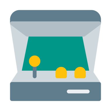 Vintage Arcade oyun konsolu simgesi, basit vektör çizim