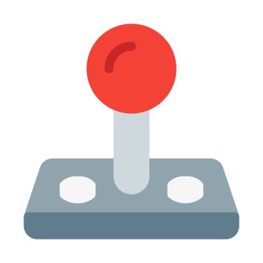 Vintage Joystick Controller simgesi, basit vektör çizim