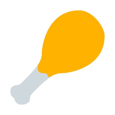 Tavuk budu veya baget simgesi, basit vektör çizim