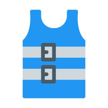 Su can yeleği simgesi, basit vektör çizim