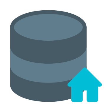 Ev veritabanı ağ simgesini, basit vektör çizim