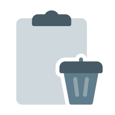 Görev Panosu simgesi, basit vektör çizim silmek