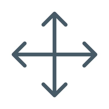 Yön veya yüzdeki simgesi, basit vektör çizim