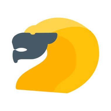 Leo zodyak simgesi, basit vektör çizim