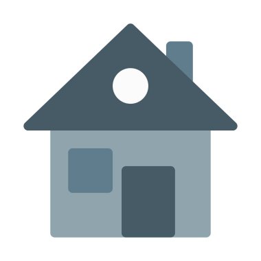 Küçük konut ev simgesini, basit vektör çizim