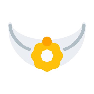 Gelin tacı simgesi, basit vektör çizim