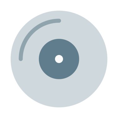 Boş CD simgesi, basit vektör çizim