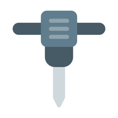 Jack çekiç aracı simgesini, basit vektör çizim