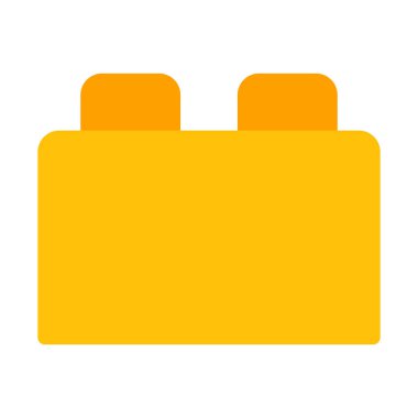 LEGO tuğla bulmaca simgesi, basit vektör çizim