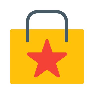 Sık Kullanılanlar öğesini veya rol aldı çanta simgesi, basit vektör çizim