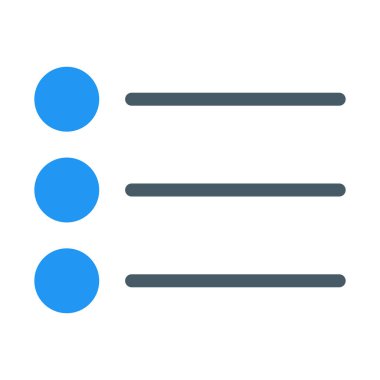 Listesi simgesini, basit vektör çizim