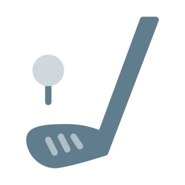 Golf Spor Kulübü simgesi, basit vektör çizim