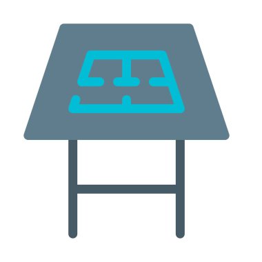 tablo simgesini, basit vektör çizim blueprint