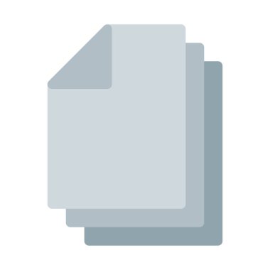 Birden çok seçili dosya simgesi, basit vektör çizim