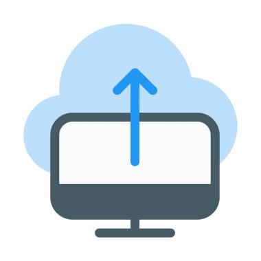 Masaüstü simgesi, basit vektör çizim veri yükleme