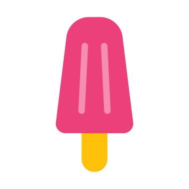 Dondurma çubuğu simgesi, basit vektör çizim
