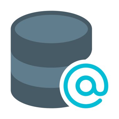 E-posta depolama ayrıntılarını simgesi, basit vektör çizim