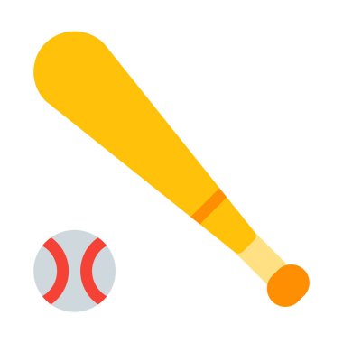 Beyzbol açık oyun simgesi, basit vektör çizim