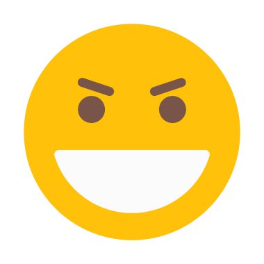 Kötü veya şeytan simgesi, basit vektör çizim