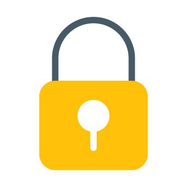 kilit simgesi, basit vektör çizim