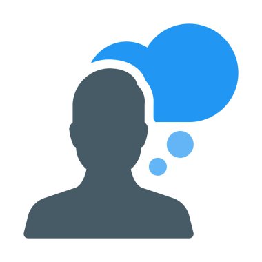 Sohbet rüya gibi iletişim simgesi, basit vektör çizim