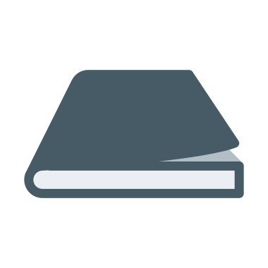 Kitap sayfaları kapat simgesini, basit vektör çizim