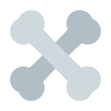 kemikler simgesi, basit vektör çizim