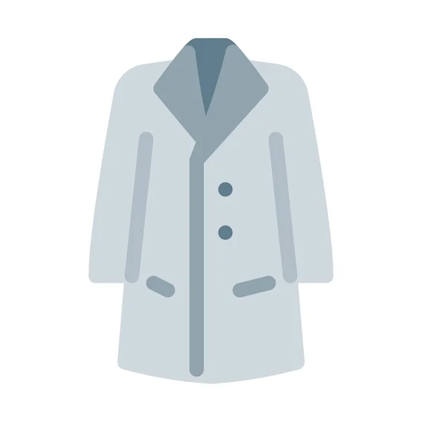 Hosszú Formális Kabát Ikon Egyszerű Vektoros Illusztráció — Stock Vector